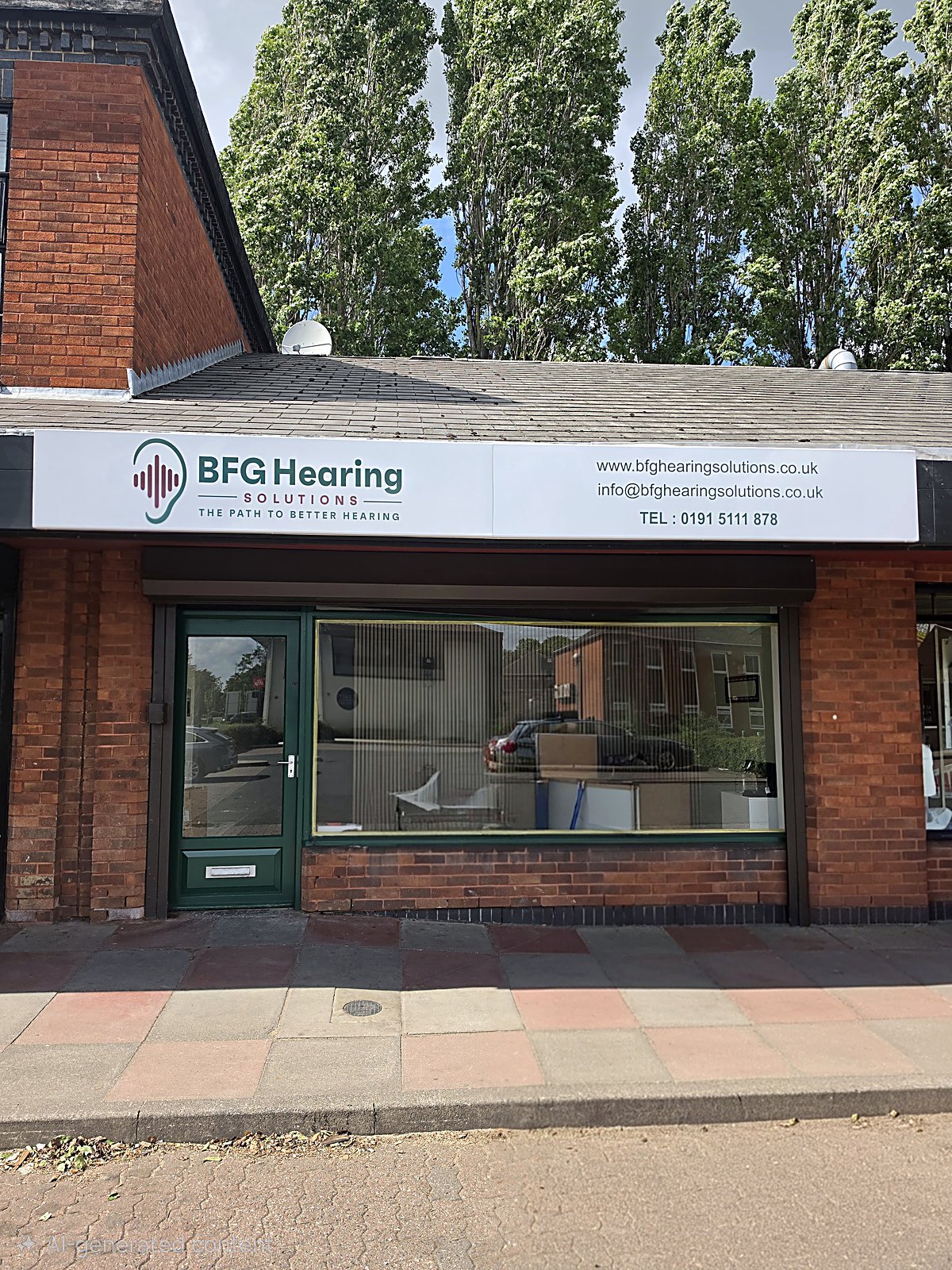 BFG Hearing Solutions clinic shopfront at The Valley Shopping Village, Team Valley, Gateshead